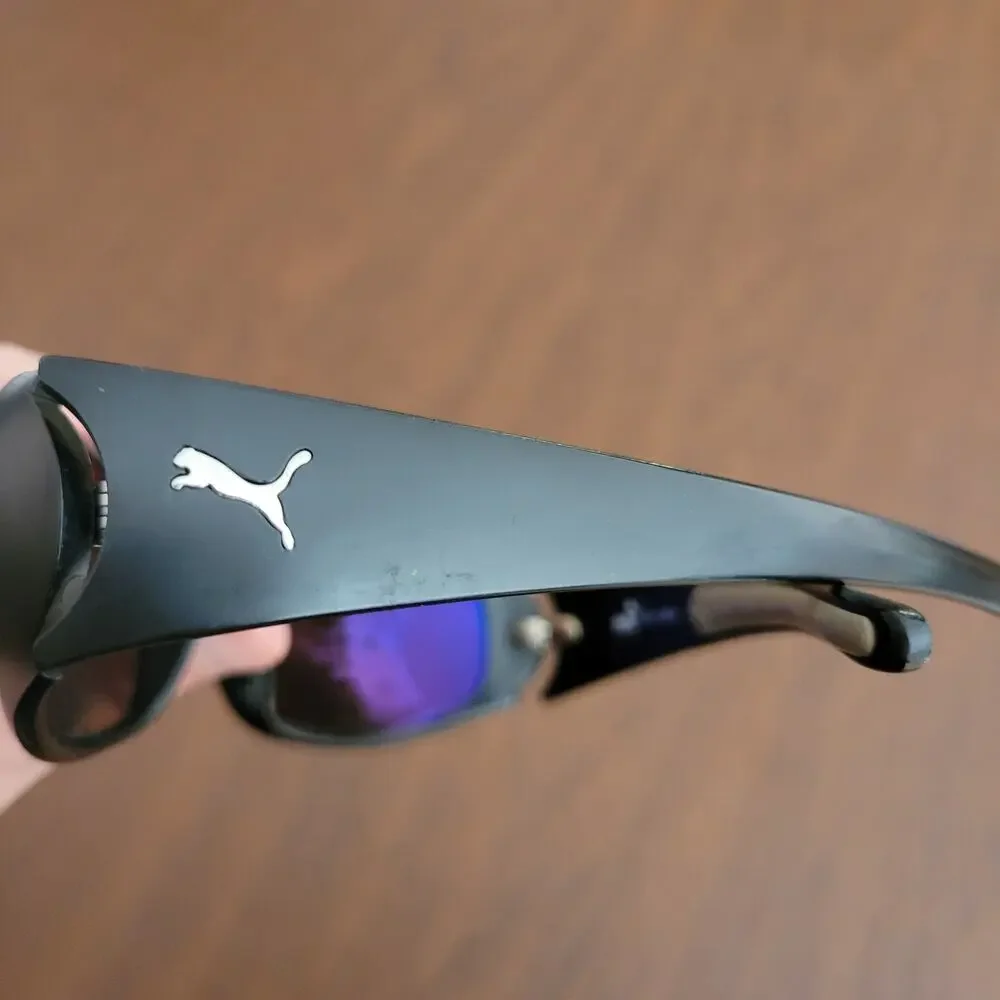 Puma Go+  15014P Black Sunglasses 63x15x120 Wrap  Polarized